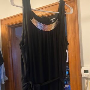 Black dress long